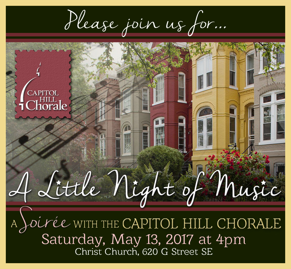 Please join us for A Little Night of Music May 13th at Christ Church Washington Parish